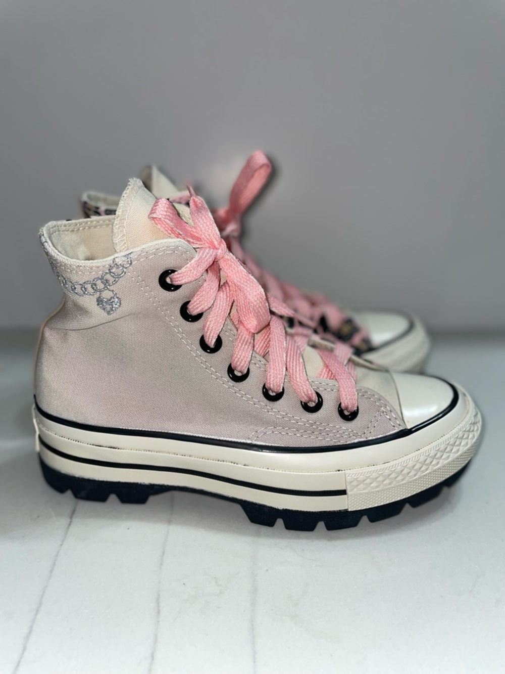 Converse Chuck Taylor All Star Cheetah Print High Top Sneakers Womens Size 6 - Picture 5 of 10